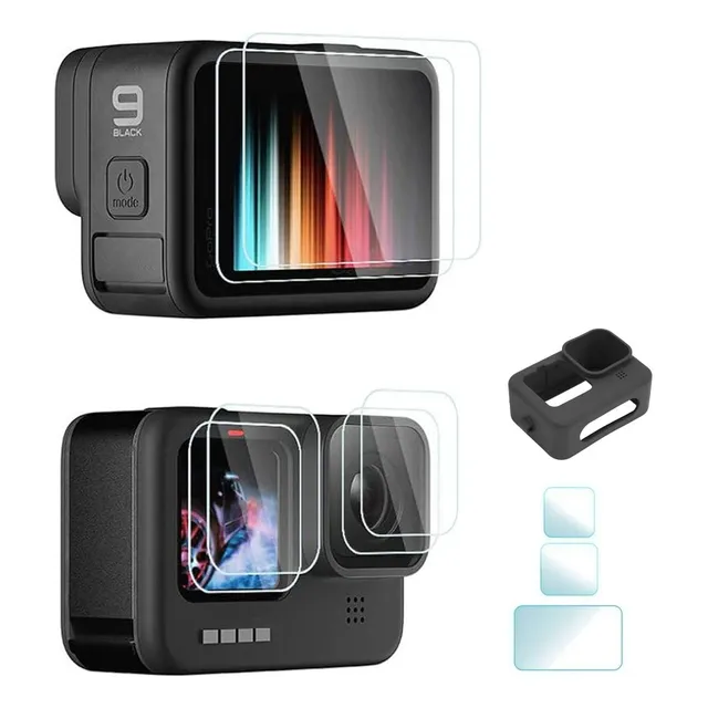 Láminas Vidrio Templado Para Gopro Hero 12/11/10/9 Accesorio