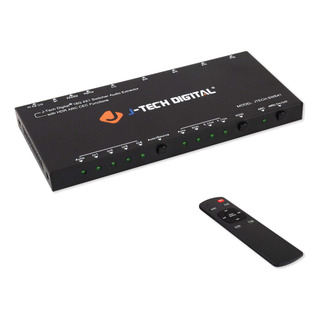 J-tech Hdmi Audio Extractor 4k 60hz Con Control Remoto J-tech Hdmi Audio Extractor 4k 60hz Con Control Remoto