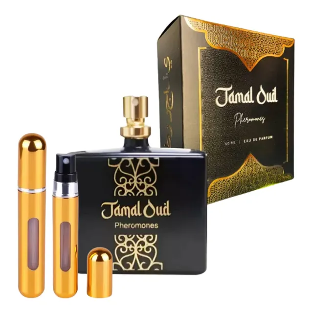 Perfume Hombre Arabe C Feromonas Para Noche Dia +perfumero