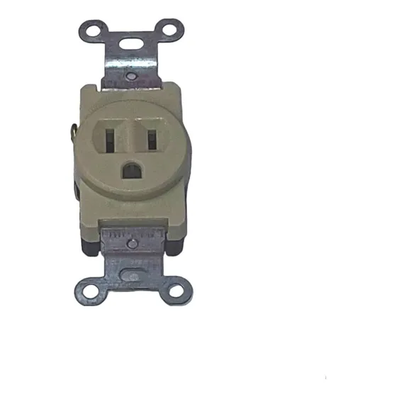 Toma Sencilla Marfil 2 Polo+tierra 15a 125v