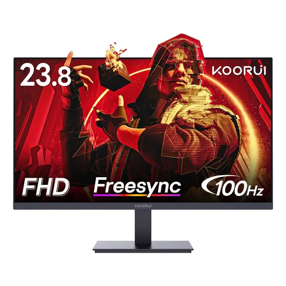 Monitor Koorui Fhd De 24 Pulgadas Para Juegos, 100 Hz, Sin M