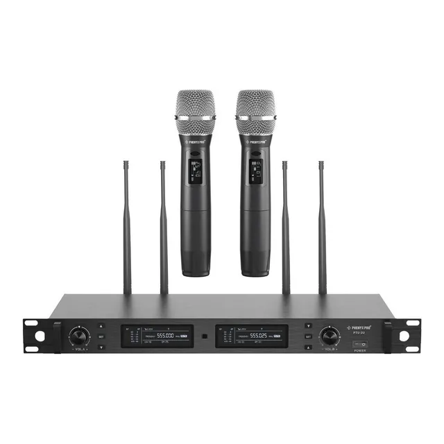 Micrófono Inalámbrico True Diversidad Dual Phenyx Pro Ptu-2u