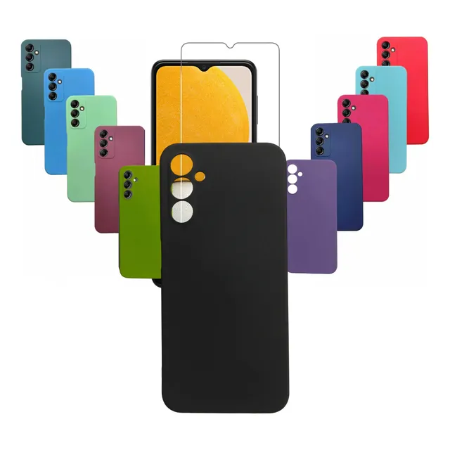 Funda Para Samsung Galaxy A15 Protector Silicona + Vidrio Hd