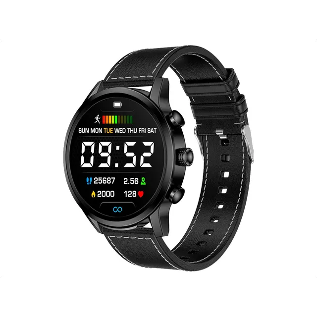 Smart Watch Mistral Ts68 Metal Cuero Bluetooth Elegante