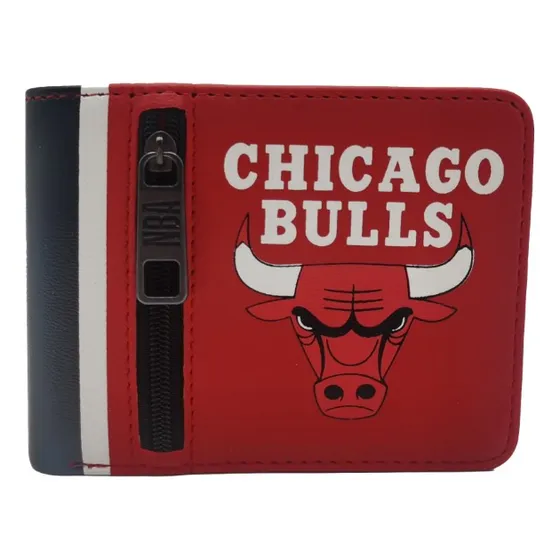 Billetera Nba Cuero Pu Hombre 27793-27797. Color Rojo 27793 Diseño de la tela Lisa