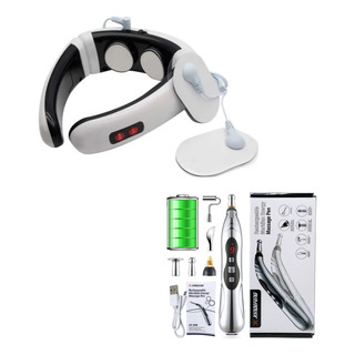 Electroestimulador Cuello Y Cervicales, Pluma De Masaje Electroestimulador Cuello Y Cervicales, Pluma De Masaje