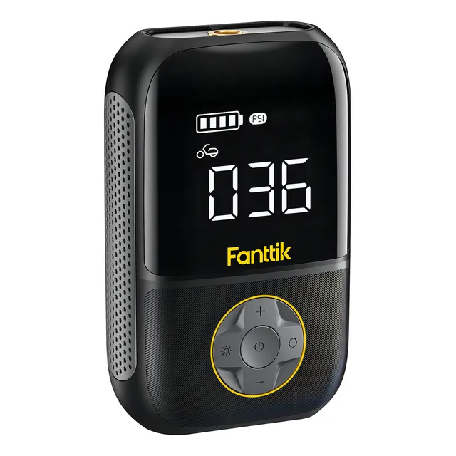 Fanttik Inflador De Neumáticos Portátil X8, Ultraligero P. Color Negro