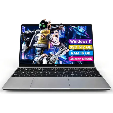 JS Logia 15.6 Pulgadas N5095 4c4t 2.9ghz Laptop 16gb Ddr4 512gb Ssd Ñ Color Gris