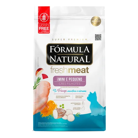 Ração Fórmula Natural Fresh Meat Filhotes Mini Pequeno 2,5kg