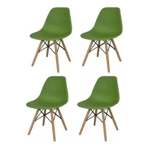 Silla De Comedor Eames Pack 4 Unidades Varios Colores Lumax