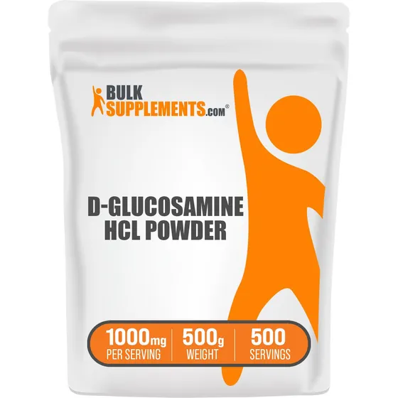 Suplemento Bulksupplements.com Glucosamina Hcl En Polvo 500