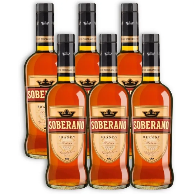 Brandy Solera Soberano Caja X6u 700ml Jerez Español Premium