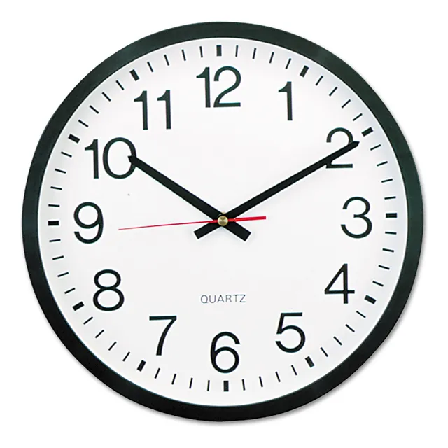 Universal Reloj Pared Redondo Diametro Negro