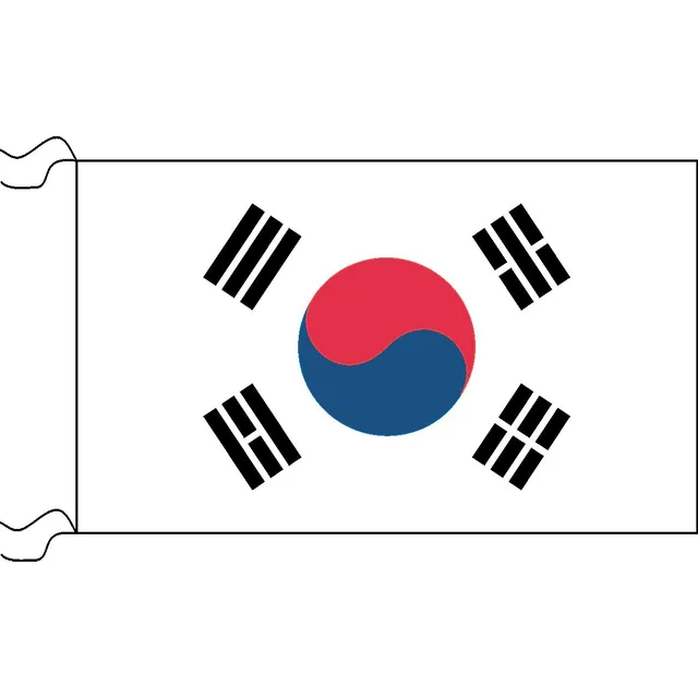 Bandera De Corea Del Sur Estampada De 150 X 90 Cm