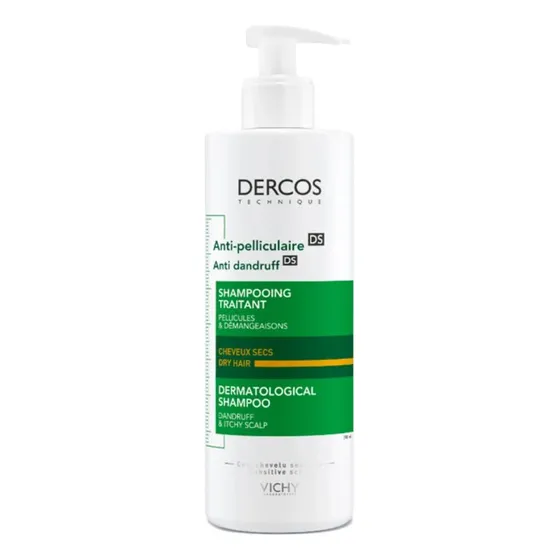 Shampoo Vichy Dercos Anticaspa Cabello Seco 390ml