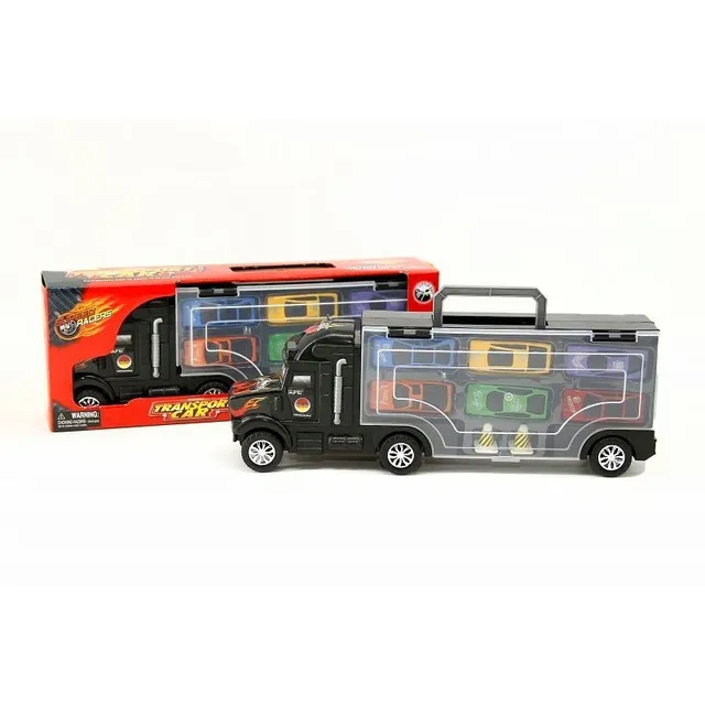Camion Traslado Mosquito 6 Autos Metalicos Valija Y 2 Conos