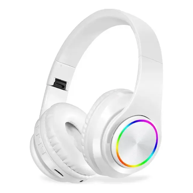 Auriculares Bluetooth Con Radio Fm Blanco