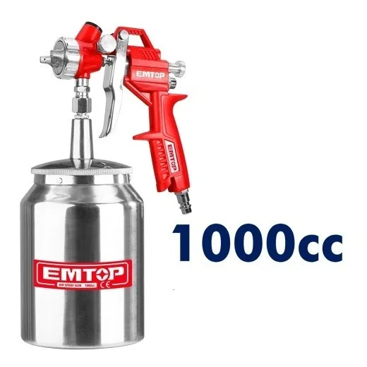 Pistola De Pintura En Spray 1000cc Emtop Somos Tienda