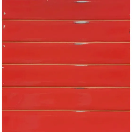 Cerámica Europea Space Brillo Rojo 6x1 31 X 31