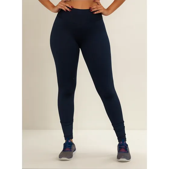 Calça Legging Modeladora Flanelada Suplex - Cós Alto Duplo