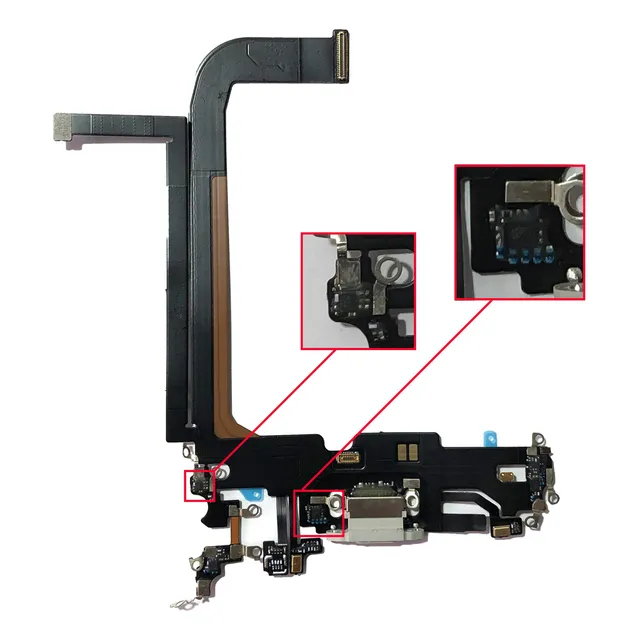 Conector De Carga Dock Flex Microfone Para iPhone 13 Pro Max
