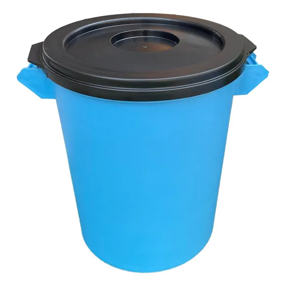 Pipote Plástico De 80 Litros Para Agua / Basura Con Tapa