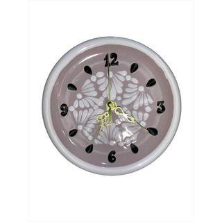 Reloj Color Rosa Claro De 16 Cm De Talavera Poblana Reloj Color Rosa Claro De 16 Cm De Talavera Poblana