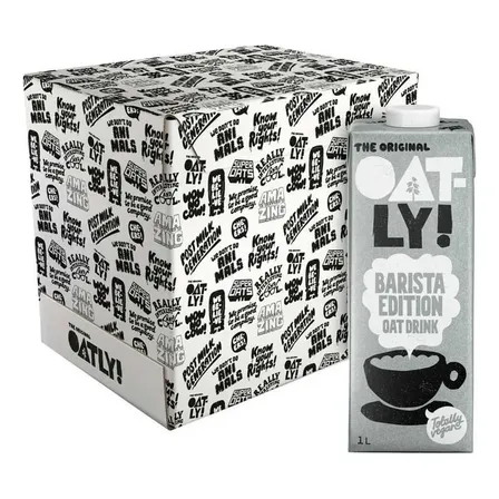 Bebida Leche De Avena Oatly Barista Con 6 Pzas De 1 L C/u