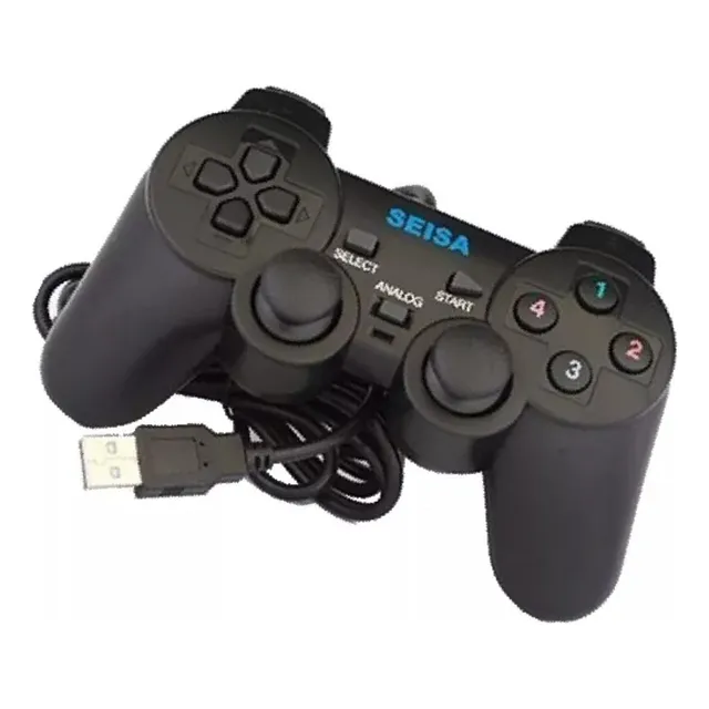 Joystick Pc Computadora Usb Cable 1.8 Mts D-shock Vibracion