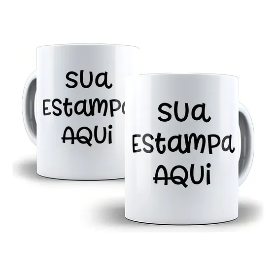 Caneca Personalizada Tio da Caneca Porcelana 325ml Cilíndrica Branca