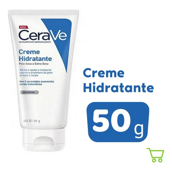 Hidratante Facial Corporal Loção Cerave 50gramas Sem Perfume Tipo de pele Seca