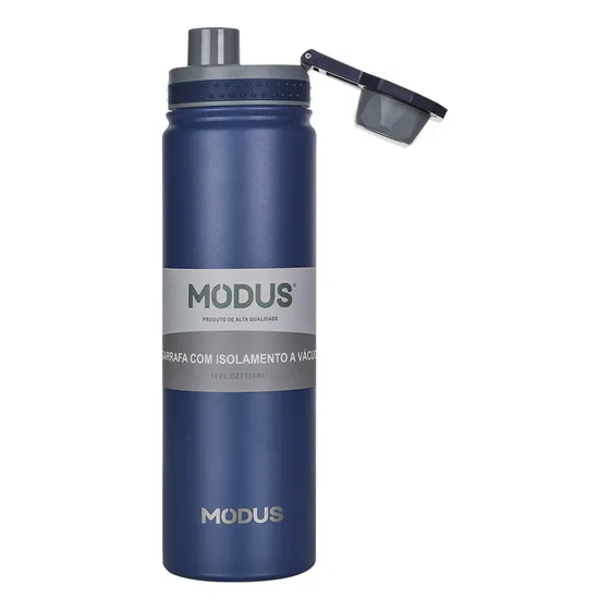 Modus Garrafa Térmica De 304 Aço Inox De Água Manter A Vácuo 750ml Azul