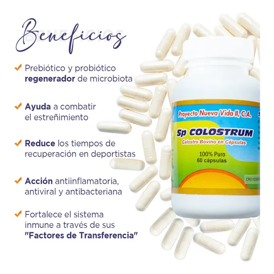 Sp Colostrum 60caps Proyecto Nueva Vida Ii Ca