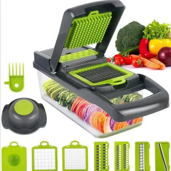 Picadora/cortadora De Vegetales Y Frutas Profesional 10 En 1