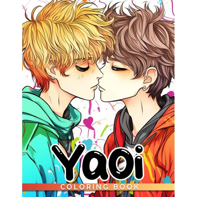 Libro: Yaoi Coloring Book: Hot Anime Guys With Manga Style C
