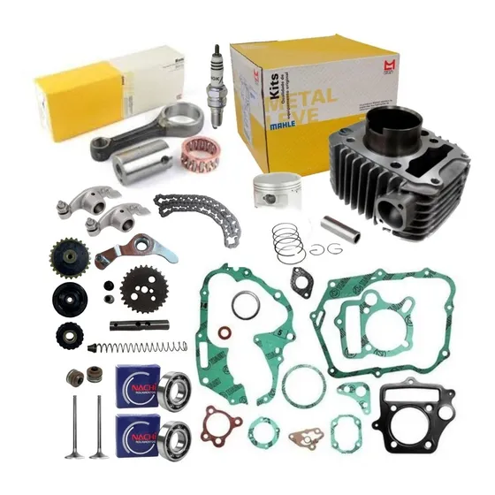 Kit Cilindro Motor Biz 100 Pop 100 Até 2012 Biela Rolamento 