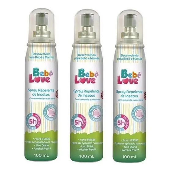 Repelente Para Bebe Criança Baby 100ml Envio Imediato  Kit 3