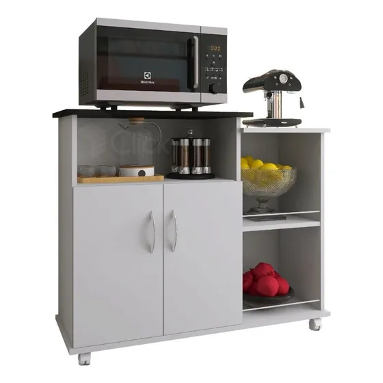Fruteira Tampo Branca P/ Cozinha Para Micro-ondas