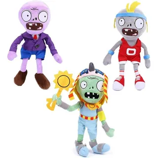 Set De 3 Plantas Contra Zombis De Teddy Bear, Juguete Oficia Set De 3 Plantas Contra Zombis De Teddy Bear, Juguete Oficia