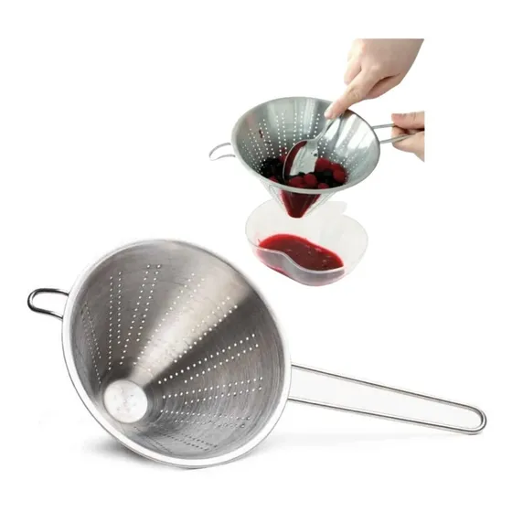 Peneira Chinois Passador Coador Chinoy Inox 16cm Mimo Style