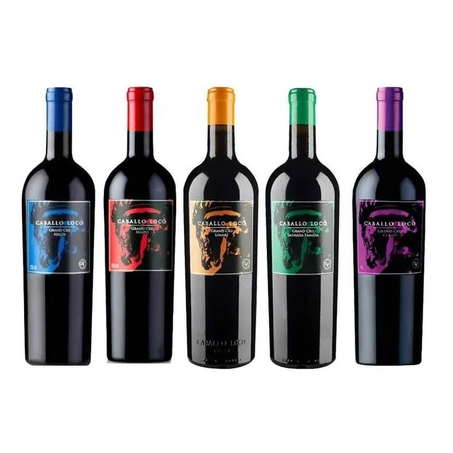Box Caballo Loco 5 Garrafas 750ml Vinho Chileno