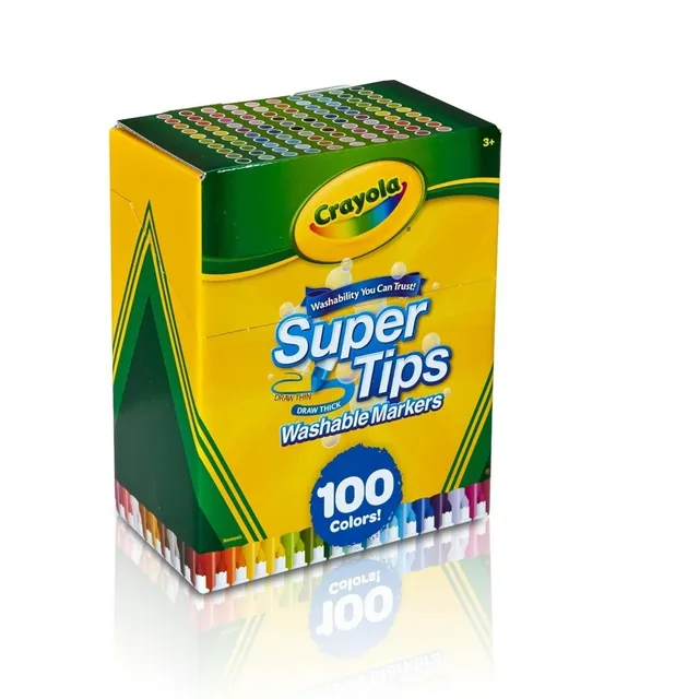 Crayola 100 Super Tips Plumines Plumones Original Importados