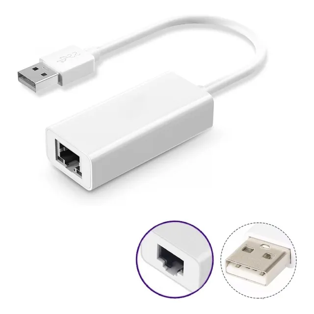 Adaptador para cable de red Genérica USB 2.0 a Red USB 2.0 a USB 2.0
