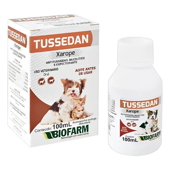 Gato Com Tosse Remedio Tussedan Xarope 100ml