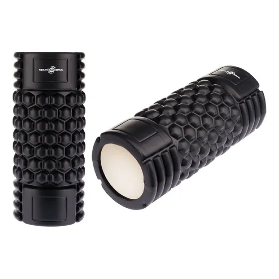 Rodillo Espuma Yoga Pilates Profundo Fitness Masajeador Color Negro
