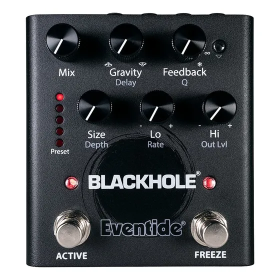 Blackhole Eventide Pedal Guitarra Baixo Teclados Dj Cor Preto