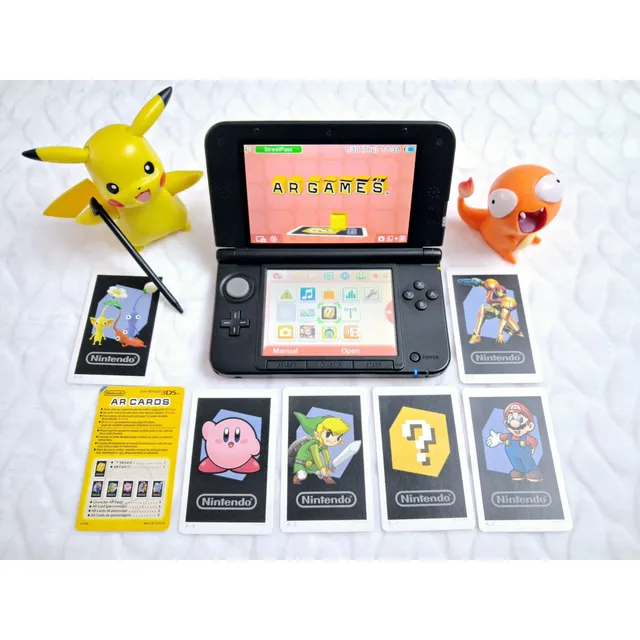 Nintendo 3ds Xl Rojo/negro Americana Completo