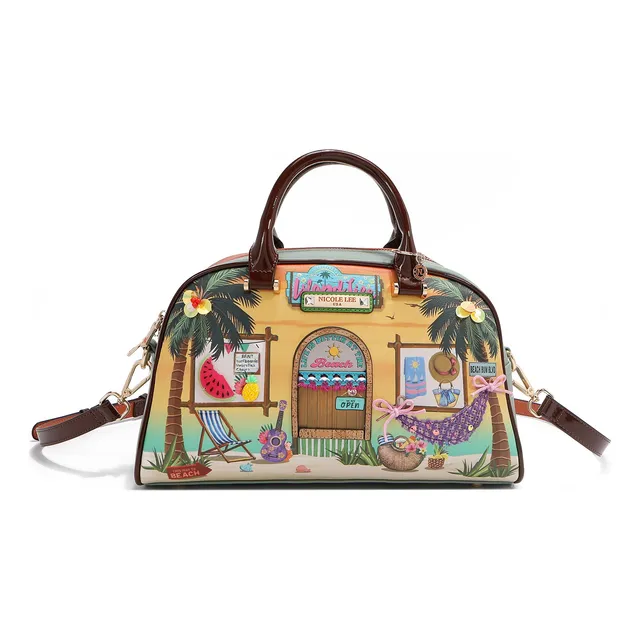 Bolsa Dome De Nicole Lee Estampda Sun & Sand Ss25