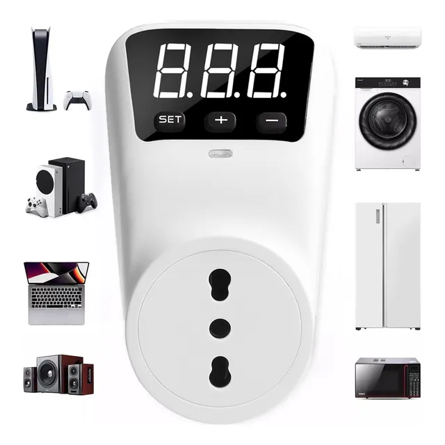 Regulador De Voltaje Protector Led Digital Ajustable