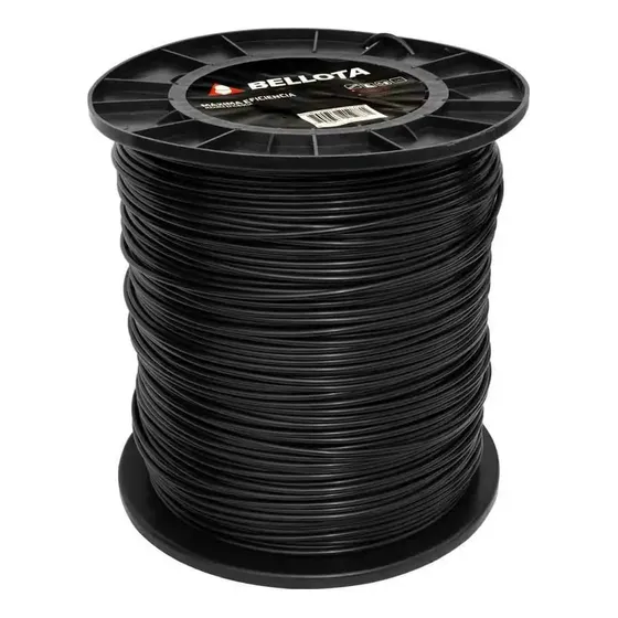Nylon Para Guadaña 3.3 Mm Bellota Color Negro Carrete X 400m